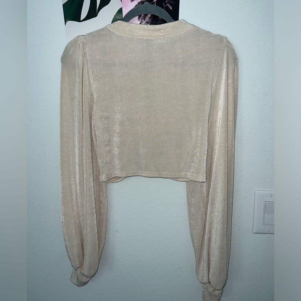 Morning Mist Tan Button up - Picture 2 of 3